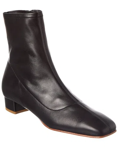 By Far Este Leather Bootie In Black