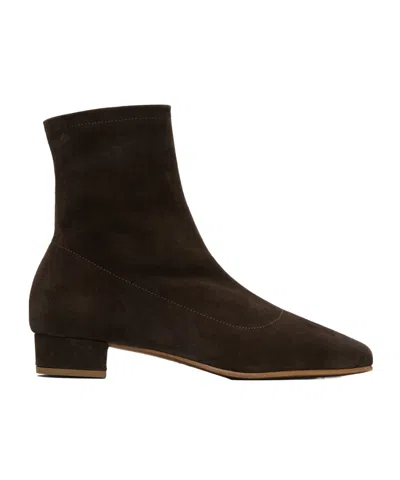 BY FAR ESTE SUEDE ANKLE BOOTS