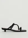 By Far 35mm Leather-wrapped Kitten-heel Slides In Black