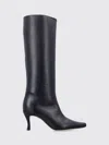 By Far 42 Knee Length Pointed Toe Stiletto Heel Boots In Black