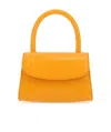 By Far Orange Leather Mini Handbag