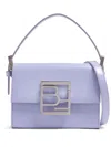 By Far Fran Bluebell Leather Handbag In Blue
