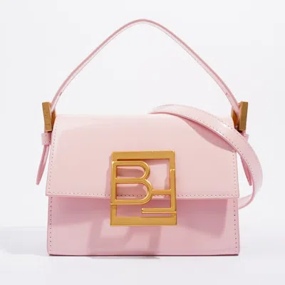 By Far Fran Mini Shoulder Bag Patent Leather In Pink