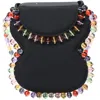 By Far Frida Grosgrain Bag In Black Viscose In Black