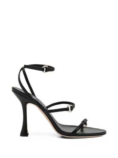 By Far Gala Heeled Sandals In Animal Print