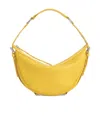 By Far Gib Crocodile-embossed Shoulder Bag In Yellow