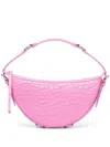 By Far Gib Embossed Crocodile-effect Shoulder Bag