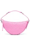 By Far Gib Leather Shoulder Bag In Pink