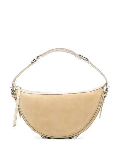 By Far Gib Suede Shoulder Bag In 中性色