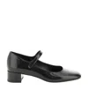 By Far Ginny 45mm Leather Mary Jane Pumps In Black