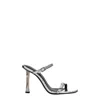 By Far Gray Leather Sandal