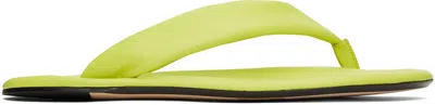 By Far 10mm Dasha Leather Flats In Apple