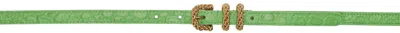 By Far Green Kat Belt In Frg Fresh Green
