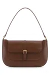 By Far Brown Leather Miranda Shoulder Bag