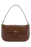 By Far Brown Leather Miranda Shoulder Bag