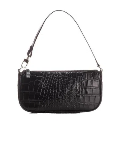 By Far Imitation Crocodile Pattern Handbag In White