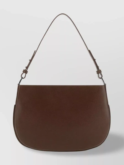 By Far Issa Leather Shoulder Bag In Burgundy