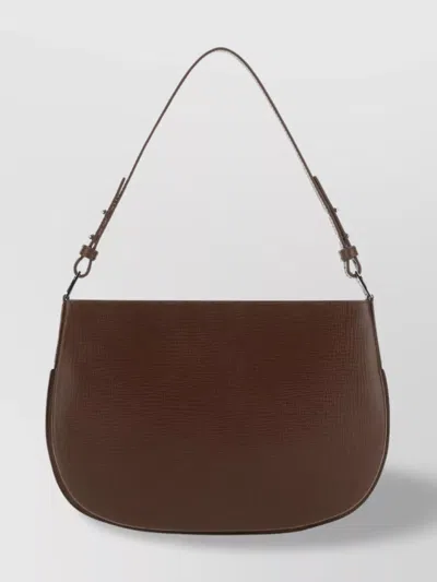 BY FAR ISSA LEATHER SHOULDER BAG