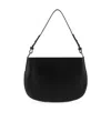 By Far Curved Silhouette Shoulder Bag In Black