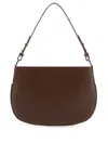 By Far Brown Leather Issa Shoulder Bag In Brown