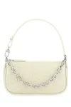 By Far Ivory Leather Mini Rachel Handbag