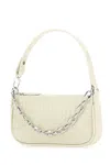 By Far Mini Rachel Dawn Leather Shoulder Bag In Cream