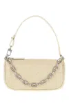 By Far Rachel Mini Croc-embossed Leather Shoulder Bag In Pink