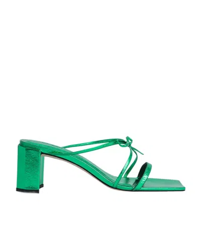 By Far June Muller Shoes In Green