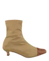 By Far Karl Suede-trimmed Stretch Sock Boots In Multi