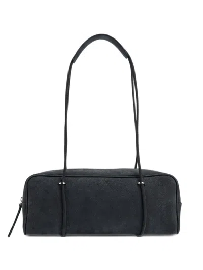 By Far Kimberly Nubuck East-west Bag In Blue