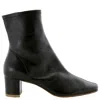 By Far Sofia 65mm Leather Ankle Boots In Black