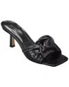 By Far Lana Leather Sandal In Black