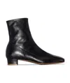 By Far Este 25mm Square Toe Ankle Boots In Black