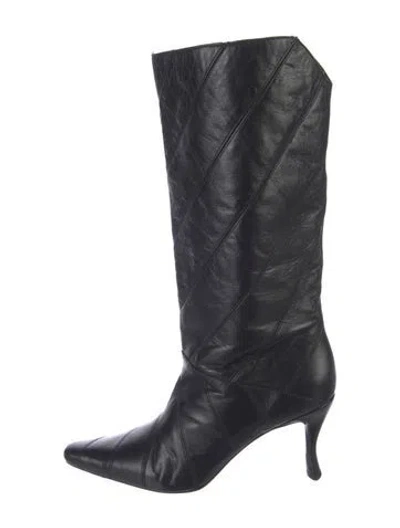 Pre-owned By Far Leather Boots In Multi