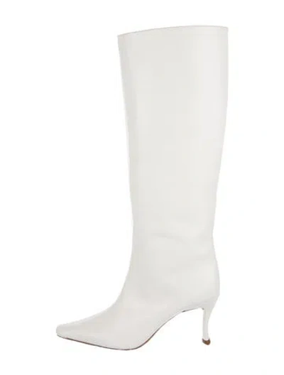 Pre-owned By Far Leather Boots In White