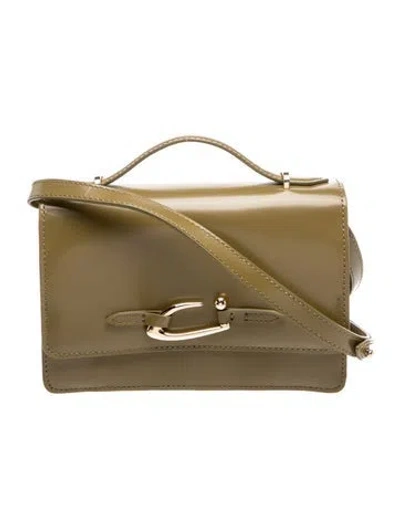 Pre-owned By Far Leather  Nara Mini W/ Tags In Green