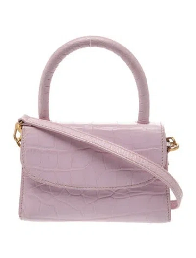 Pre-owned By Far Leather Crossbody Bag In Pink