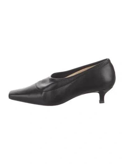 Pre-owned By Far Leather Pumps In Black
