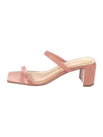 Pre-owned By Far Leather Sandals In Neutrals