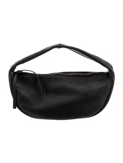 Pre-owned By Far Leather Shoulder Bag In Black