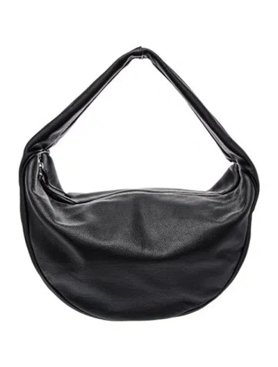 Pre-owned By Far Leather Shoulder Bag In Black