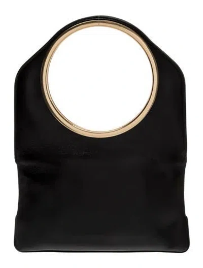 Pre-owned By Far Leather Shoulder Bag In Black