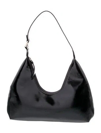 Pre-owned By Far Leather Shoulder Bag In Black