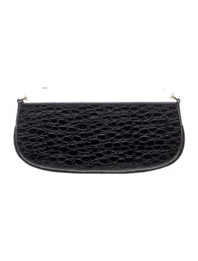 Pre-owned By Far Leather Shoulder Bag In Black