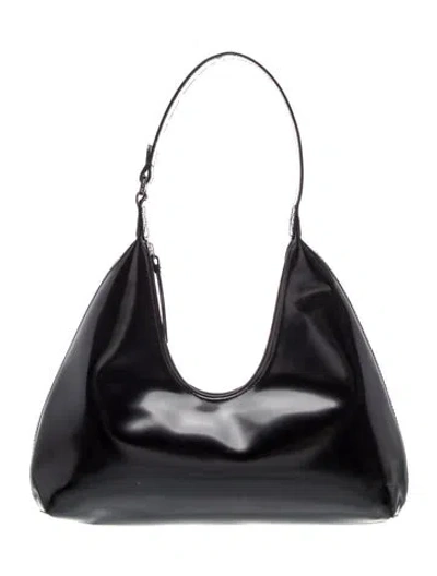 Pre-owned By Far Leather Shoulder Bag In Black