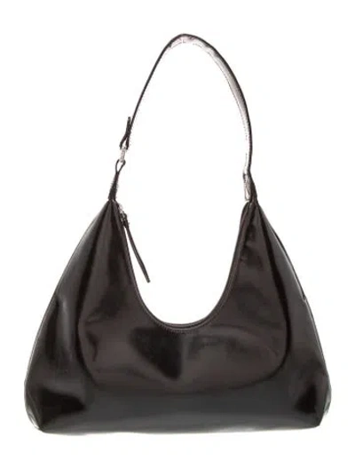 Pre-owned By Far Leather Shoulder Bag In Blue