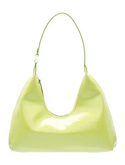 Pre-owned By Far Leather Shoulder Bag In Green