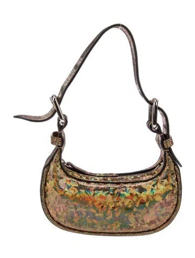 Pre-owned By Far Leather Shoulder Bag In Multi