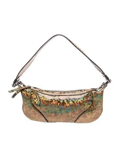 Pre-owned By Far Leather Shoulder Bag In Multicolor