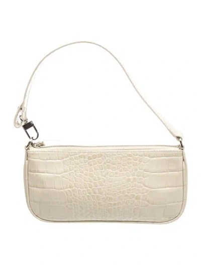 Pre-owned By Far Leather Shoulder Bag In Neutrals